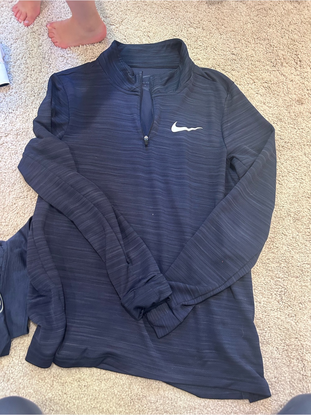 Nike Men’s Dark Navy Half-Zip Athletic Pullover